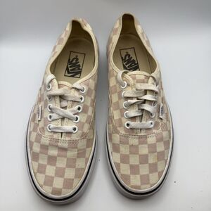 Vans Off The Wall Low Top Pink Checker Shoes Women's Size 8 Skateboard